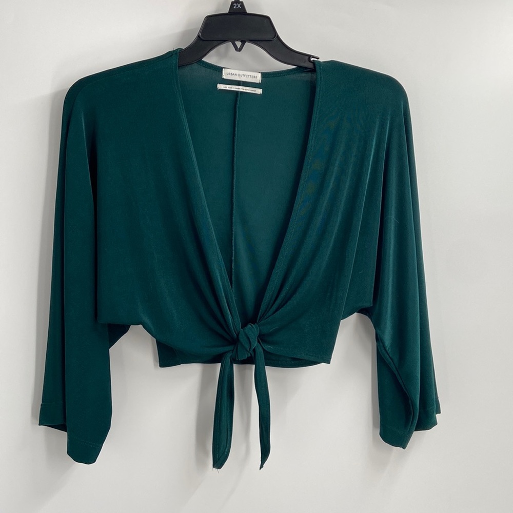 Urban outfitters tie front crop top